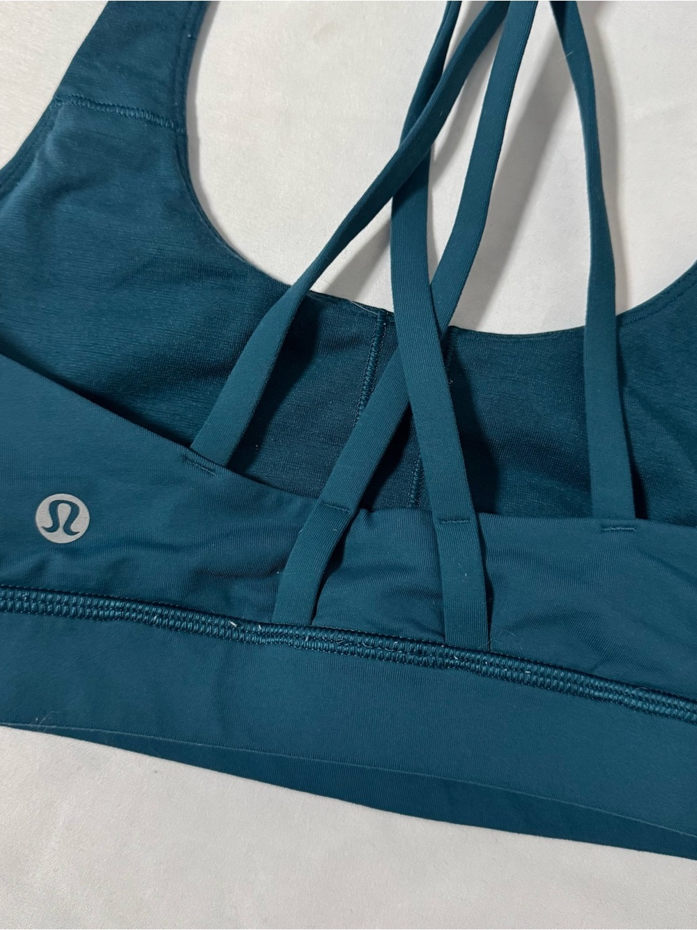 Lululemon Women’s Size 6 Energy Sports Bra in Teal Supportive Activewear EUC - Picture 5 of 6